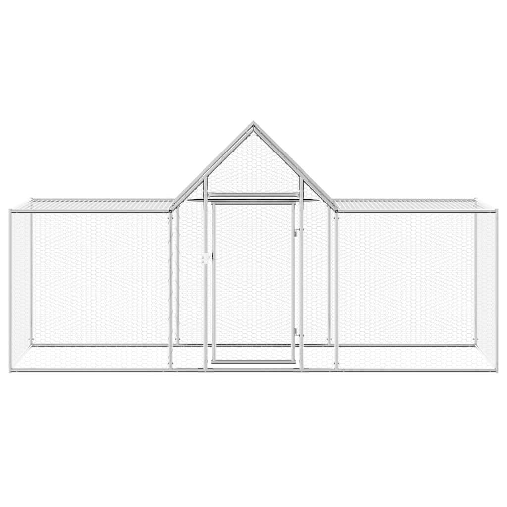 Vidaxl Chicken Run 3x1x1,5 m verzinkter Stahl