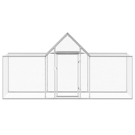 Vidaxl Chicken Run 3x1x1,5 m verzinkter Stahl