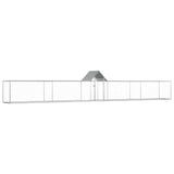 Vidaxl Chicken Run 9x1x1,5 m verzinkter Stahl
