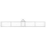 Vidaxl Chicken Run 9x1x1,5 m verzinkter Stahl