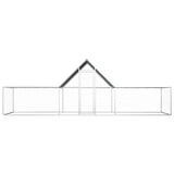 Vidaxl Chicken Run 6x2x2 m verzinkter Stahl
