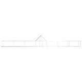 Vidaxl Chicken Run 14x2x2 m verzinkter Stahl