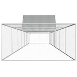 Vidaxl Chicken Run 14x2x2 m verzinkter Stahl