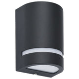 Vidaxl Outdoor -Wandlampen 2 Stcs 35 W halbschwarz schwarz