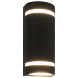 Vidaxl Outdoor -Wandlampen 2 Stcs 35 W halbschwarz schwarz