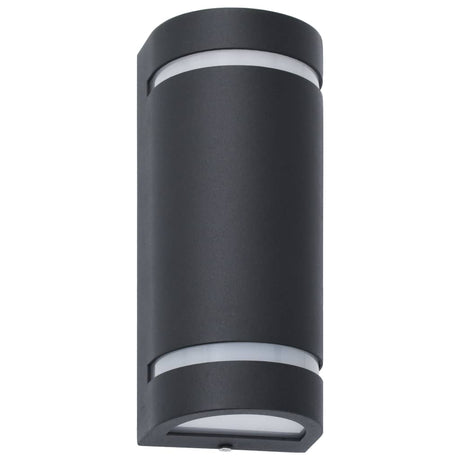 Vidaxl Outdoor -Wandlampen 2 Stcs 35 W halbschwarz schwarz