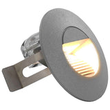 Vidaxl led-buitenwandlampen 6 st 2 w rond zilverkleurig