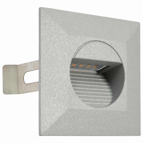 Vidaxl led-buitenwandlampen 6 st 2 w vierkant zilverkleurig