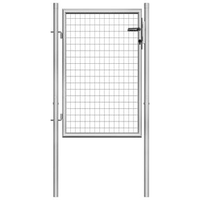 Vidaxx Gartentor verzinkter Stahl 100x100 cm silber