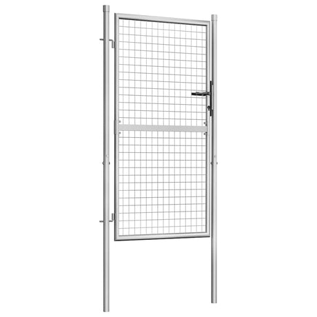 Vidaxx Gartentor verzinkter Stahl 100x150 cm silber