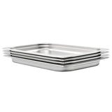 Vidaxx Gastronormbehälter 4 Stück GN 1 1 40 mm Edelstahl