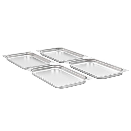 Vidaxx Gastronormbehälter 4 Stück GN 1 1 40 mm Edelstahl