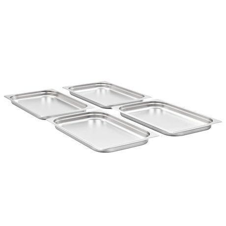 Vidaxx Gastronormbehälter 4 Stück GN 1 1 40 mm Edelstahl