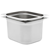 VidaXL Gastronormbehälter 2 Stück GN 1 2 200 mm Edelstahl
