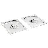 Vidaxl Deckel 2 Stück für GN 1 2 Edelstahlschüsseln