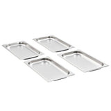 VIDAXL GASTRONORMBAKKEN 12 PC GN 1 3 20 mm Edelstahl