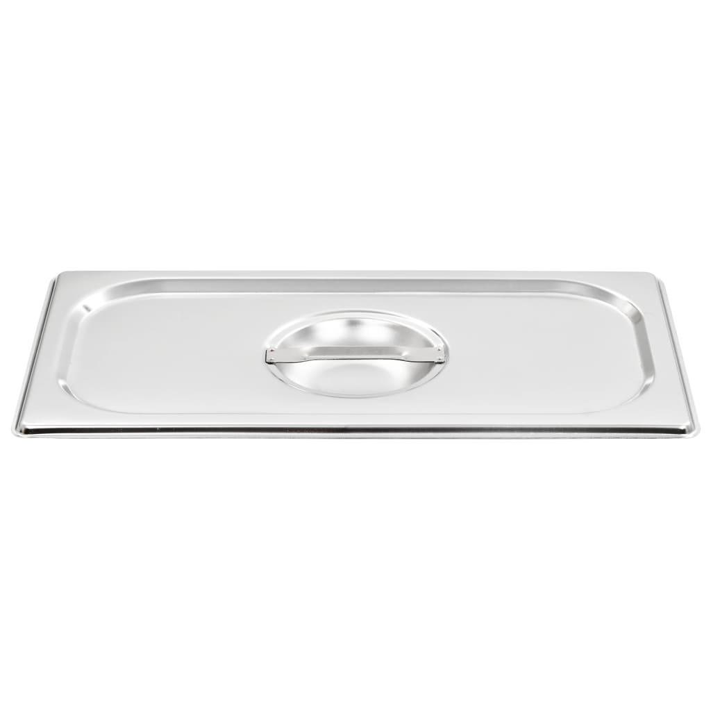 Vidaxl Deckel 4 Stück für GN 1 3 Edelstahlschüsseln