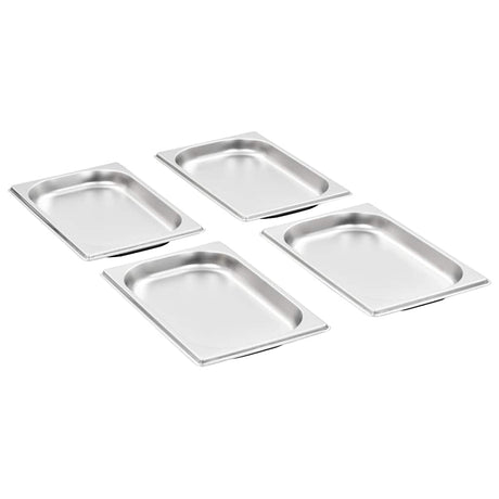 Vidaxx Gastronormbehälter 12 Stück GN 1 4 20 mm Edelstahl