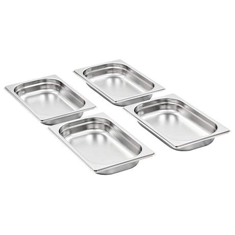 Vidaxx Gastronormbehälter 12 Stück GN 1 4 40 mm Edelstahl
