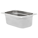 VIDAXL GASTRONORMBAKKEN 8 PC GN 1 4 100 mm Edelstahl