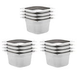 VIDAXL GASTRONORMBAKKEN 12 PC GN 1 6 100 mm Edelstahl
