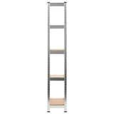 VIDAXL-LAGE RAG 5-LAYER-STAHL und PRICTIONED Holz Silberfarbe