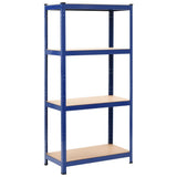 VIDAXL-LAGE RARK 4-Layer-Stahl und verarbeitetes Holzblau