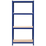 VIDAXL-LAGE RARK 4-Layer-Stahl und verarbeitetes Holzblau