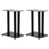 VidaXL Lautsprecher Standard 2 Stück Aluminium Sicherheitsglas schwarz