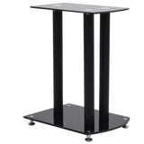 VidaXL Lautsprecher Standard 2 Stück Aluminium Sicherheitsglas schwarz