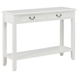 Vidaxl wandtafel 110x35x80 cm hout wit