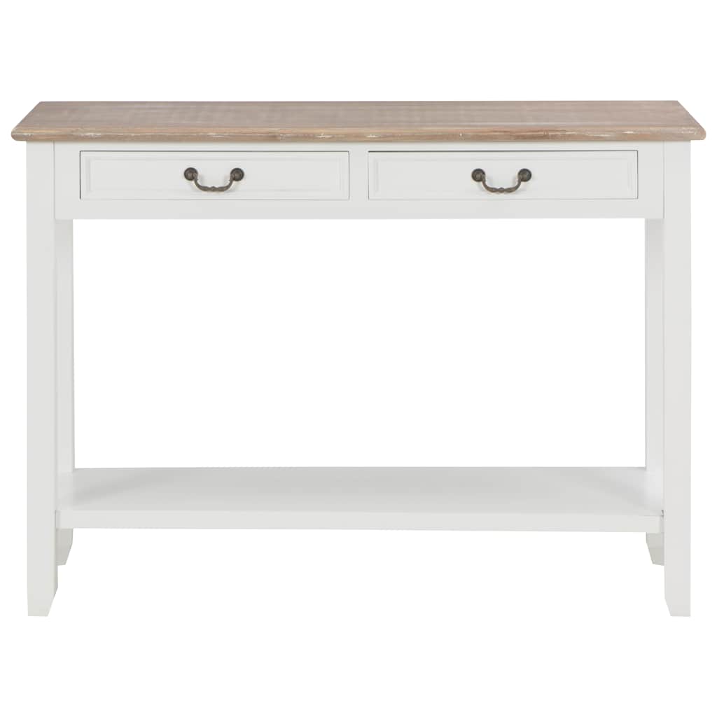 Vidaxl wandtafel 110x35x80 cm hout wit