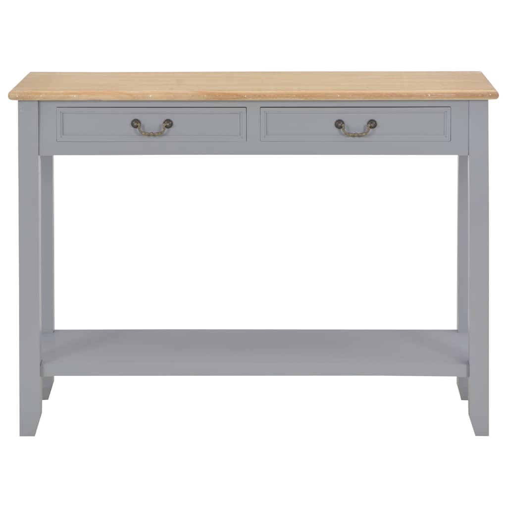 Vidaxl wandtafel 110x35x80 cm hout grijs