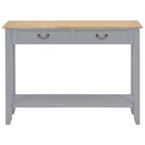 Vidaxl wandtafel 110x35x80 cm hout grijs