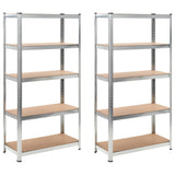 VIDAXL -LAGE RACKS 2 PCS 90x40x180 cm MDF