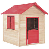 Vidaxl Kinder Speelhuis Vurenhout Rot