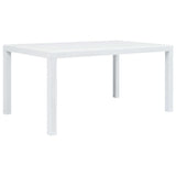 Vidaxl tuintafel 150x90x72 cm rattan-look kunststof wit