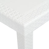 Vidaxl tuintafel 150x90x72 cm rattan-look kunststof wit