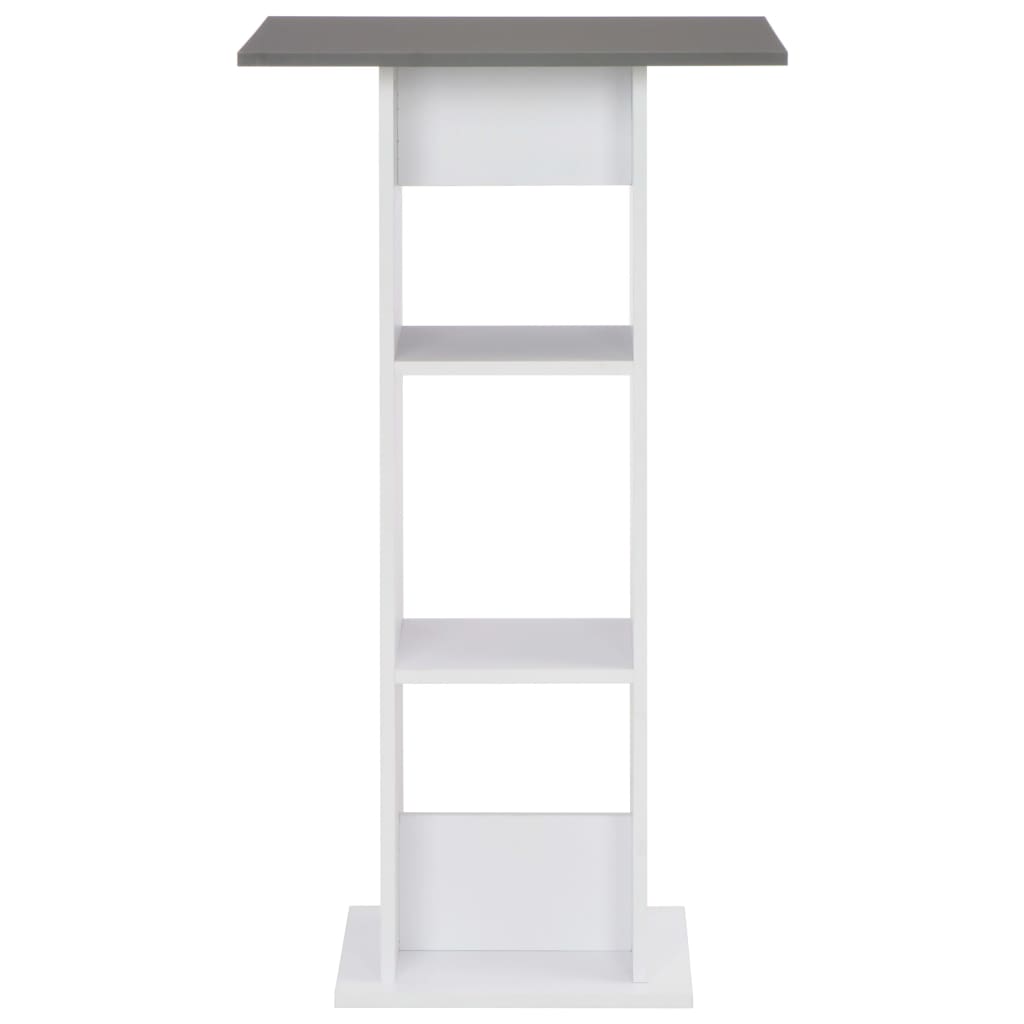 Vidaxl bartafel 60x60x110 cm wit en antracietgrijs