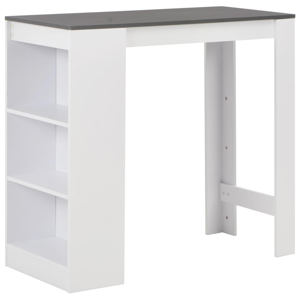 Vidaxl bartafel met schap 110x50x103 cm wit