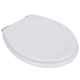 Vidaxl Toilettensitz mit weicher Abdeckung 2 ST MDF Weiß