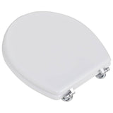 Vidaxl -Toilettensitze mit Deckel 2 ST MDF Weiß