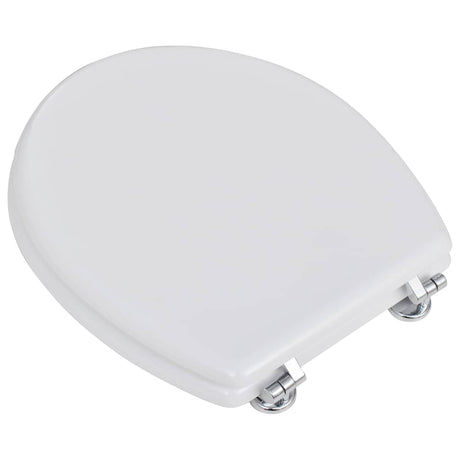 Vidaxl -Toilettensitze mit Deckel 2 ST MDF Weiß