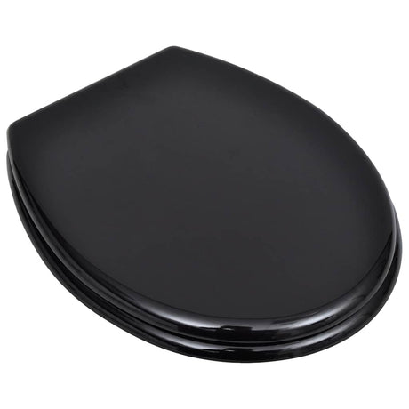 Vidaxl -Toilettensitze mit Deckel 2 ST MDF Schwarz