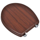Vidaxl -Toilettensitze mit Deckel 2 ST MDF Braun