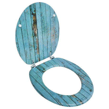 Vidaxl -Toilettensitze mit Deckel 2 St. alter Holz MDF