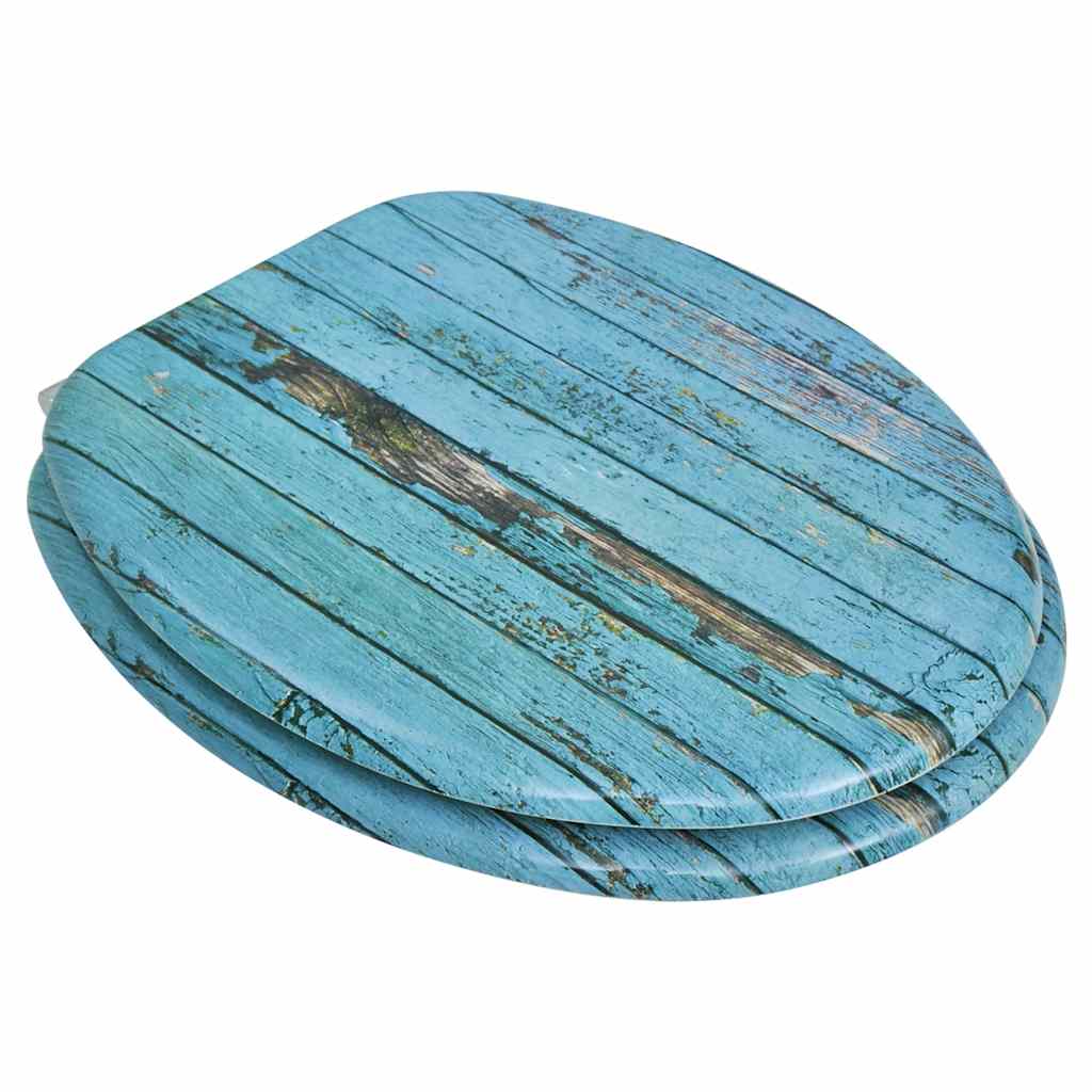 Vidaxl -Toilettensitze mit Deckel 2 St. alter Holz MDF