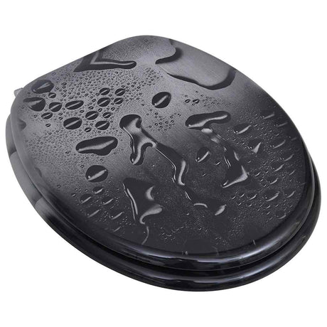 VidaXL Toilettensitze mit Deckel 2 Stück Wasser MDF