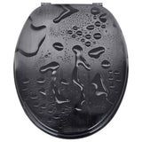 Vidaxl -Toilettensitze mit Deckel 2 St Wasser MDF