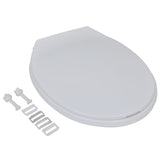 Vidaxl-Toilettensitze mit weichen Deckel 2 St Kunststoff weiß
